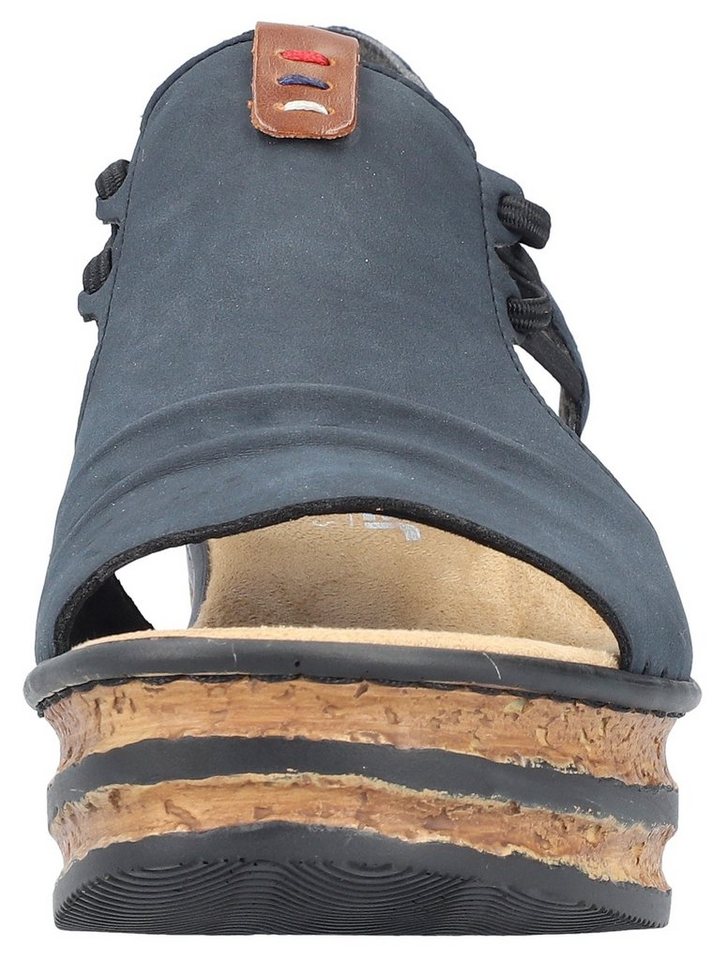 Rieker Keilsandalette, Sommerschuh, Sandale, Keilabsatz, mit seitlichen Stretchbändern – Bild 4 von 5