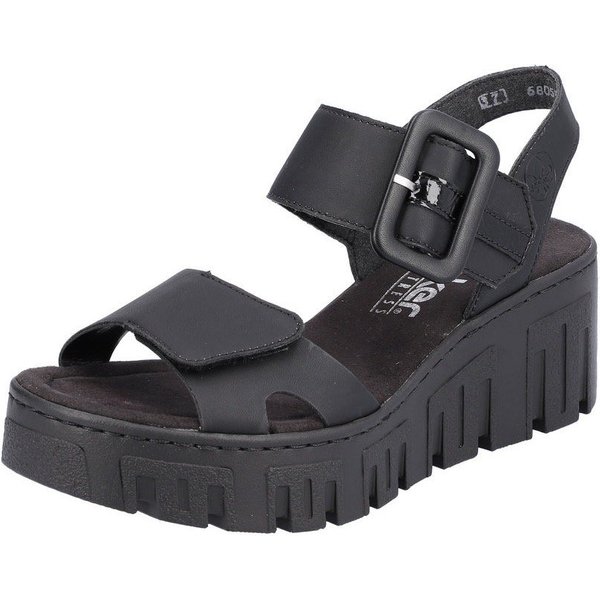 Rieker Keilsandalette, Sommerschuh, Sandale, Keilabsatz, mit Plateau