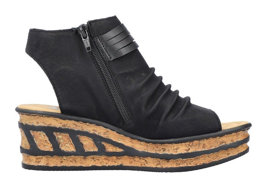 Rieker Keilsandalette, Sommerschuh, Sandale, Keilabsatz, mit Reißverschluss innen – Bild 4 von 5