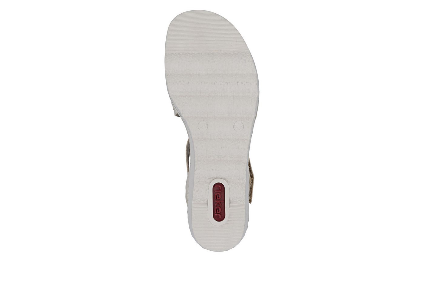 Rieker Keilsandalette Klettschuh, Sommerschuh, Urlaubsschuh mit asymmetrischen Riemchen – Bild 4 von 5