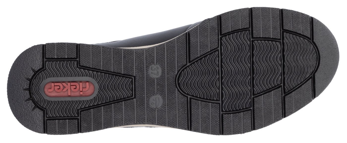 Rieker Keilsneaker,Freizeitschuh,Halbschuh,Schnürschuh mit Reißverschluss, schmale Form – Bild 3 von 5
