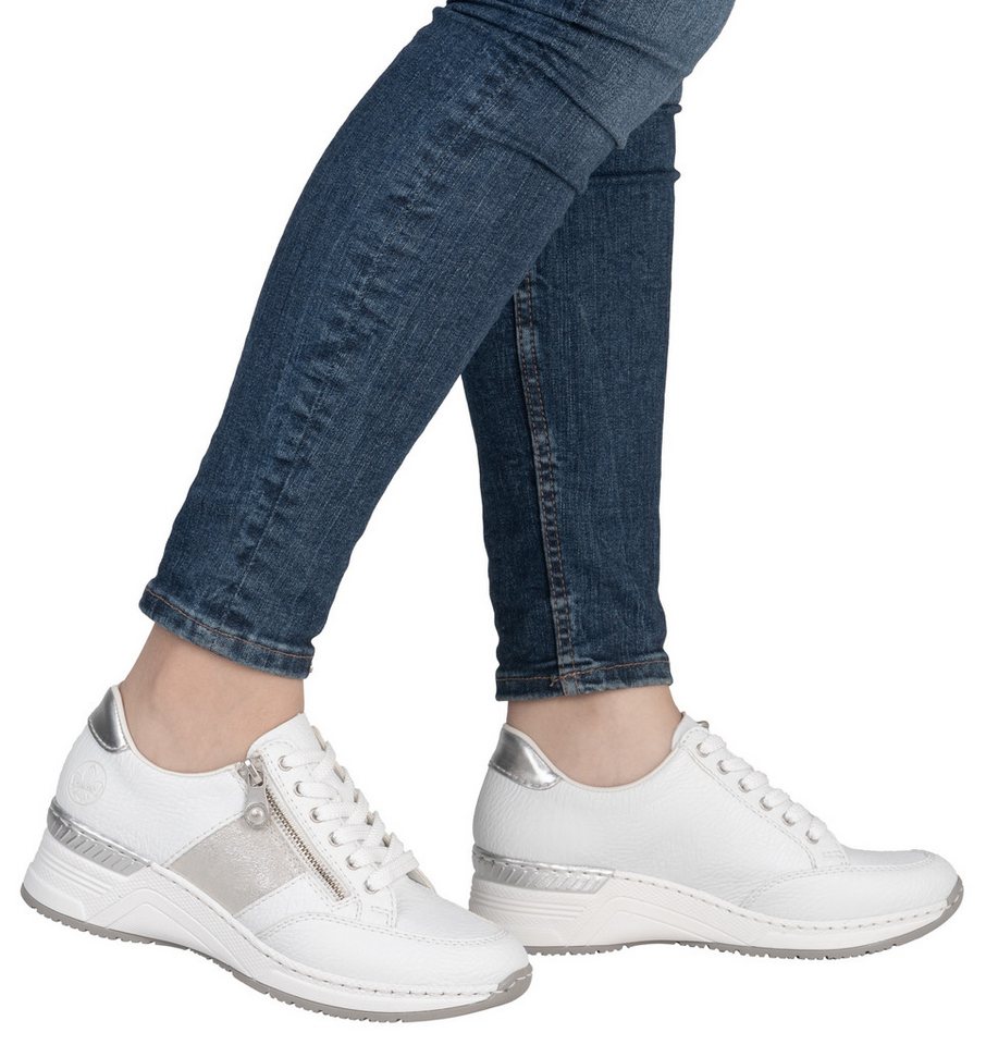 Rieker Keilsneaker, Schnürschuh, Halbschuh, Sneaker mit loser Einlage, schmale Form – Bild 2 von 5