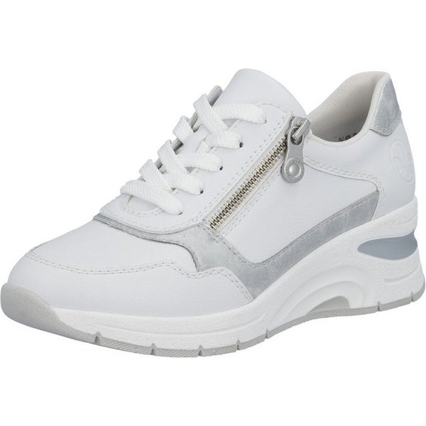 Rieker Keilsneaker Halbschuh, Freizeitschuh, Schnürschuh in schmaler Form