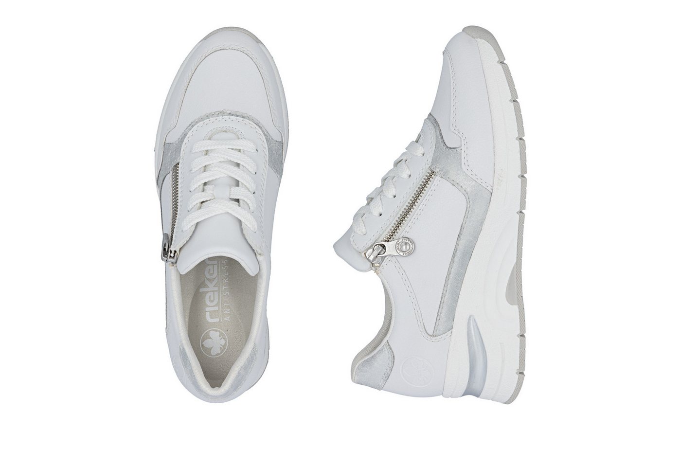 Rieker Keilsneaker Halbschuh, Freizeitschuh, Schnürschuh in schmaler Form – Bild 2 von 5