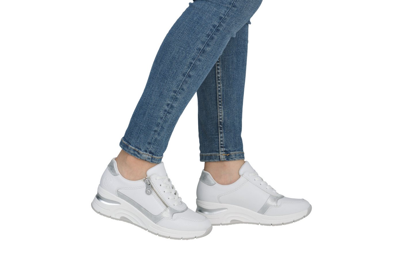 Rieker Keilsneaker Halbschuh, Freizeitschuh, Schnürschuh in schmaler Form – Bild 3 von 5