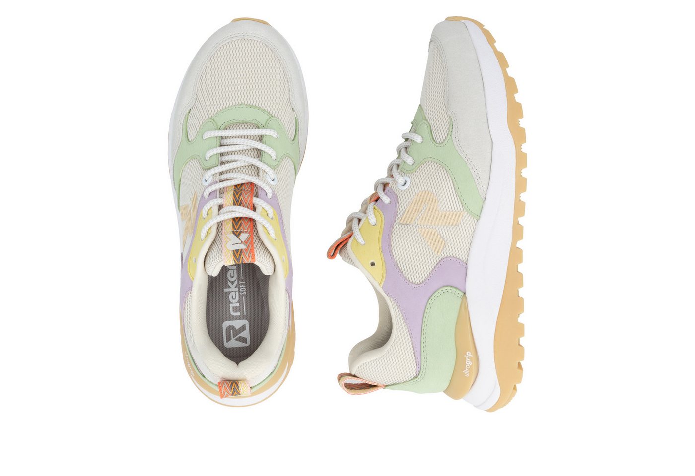 Rieker Keilsneaker Schnürschuh, Freizeitsneaker, Halbschuh mit gepolstertem Schaftrand – Bild 3 von 5