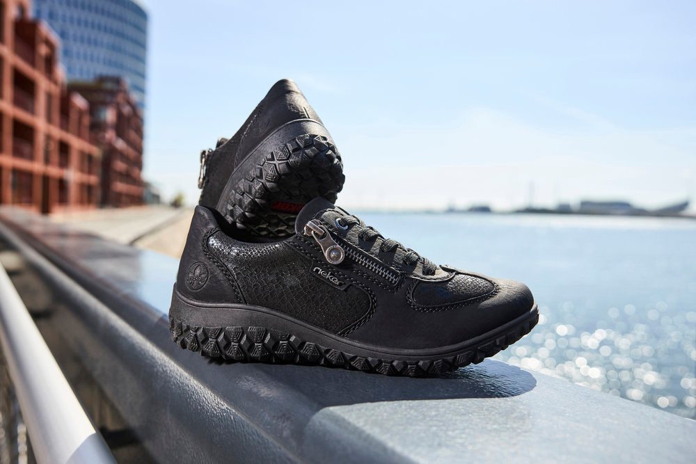 Rieker Keilsneaker Schnürschuh, Halbschuh, Freizeitsneaker mit Reißverschluss – Bild 3 von 5