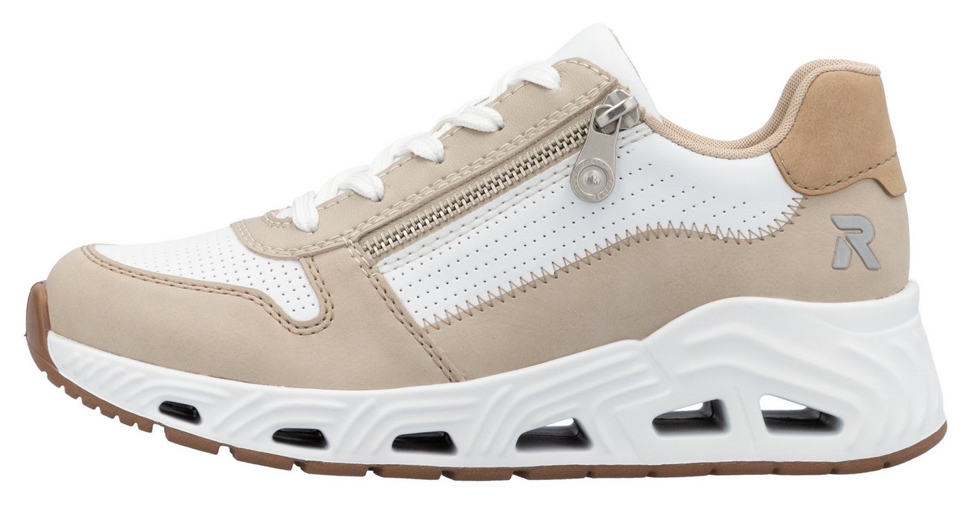 Rieker Keilsneaker Schnürschuh, Halbschuh, Freizeitsneaker mit Reißverschluss – Bild 5 von 5