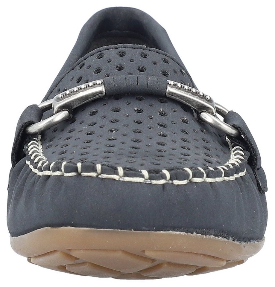 Rieker Mokassin Slipper, Sommerschuh mit toller Schmuckspange – Bild 4 von 5