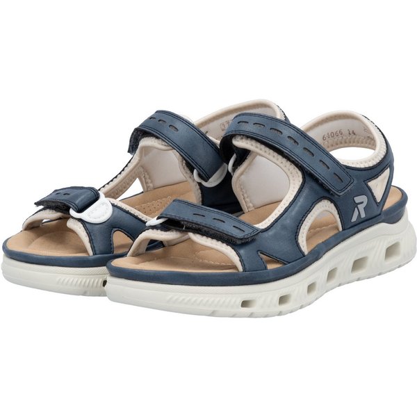 Rieker Outdoorsandale Sandale, Sommerschuh, Sandalette, Plateauabsatz, mit Klettverschlüssen
