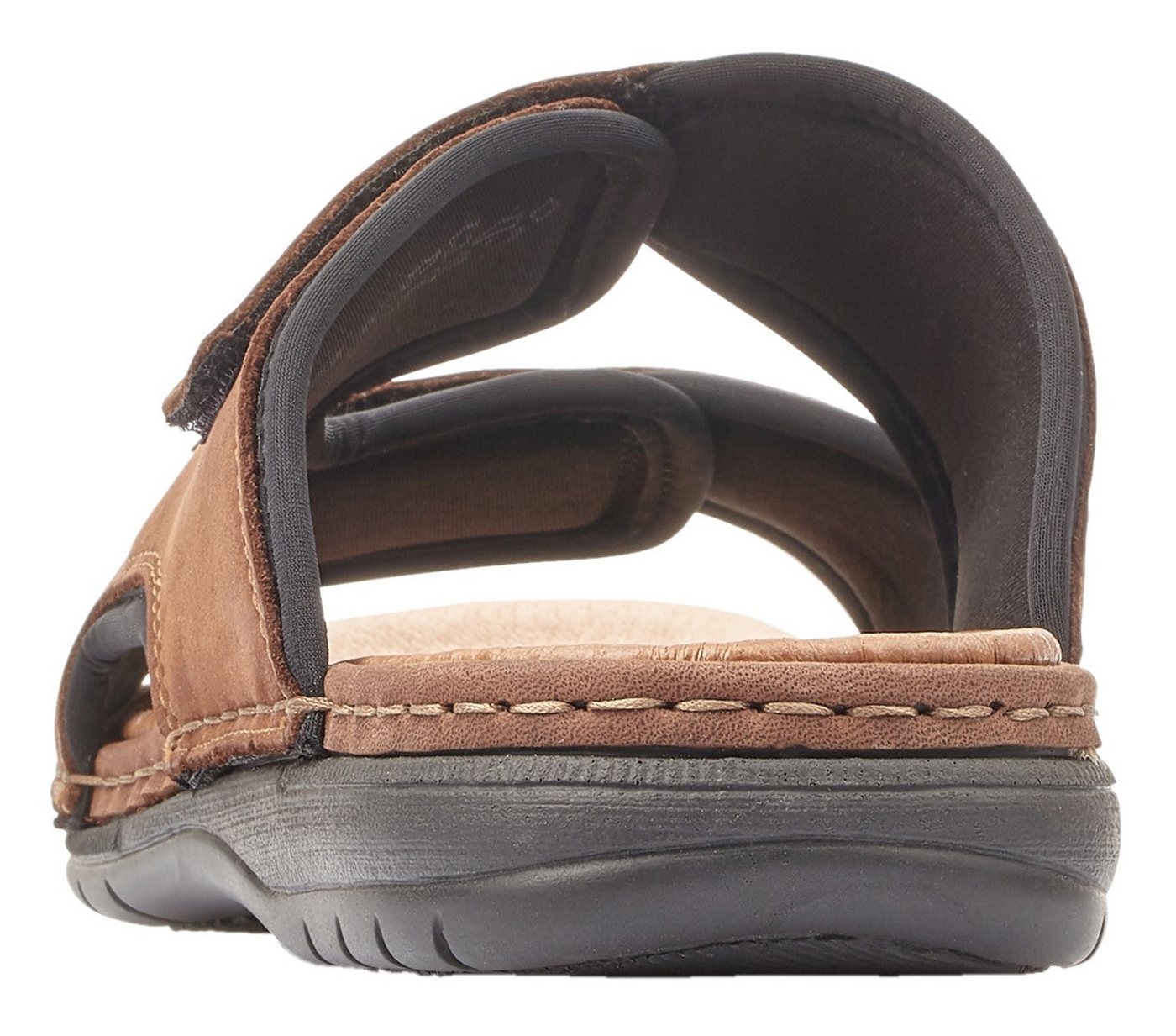 Rieker Pantolette Hausschuh, Sommerschuh, Urlaubschuh mit dezentem Logoschriftzug – Bild 2 von 5