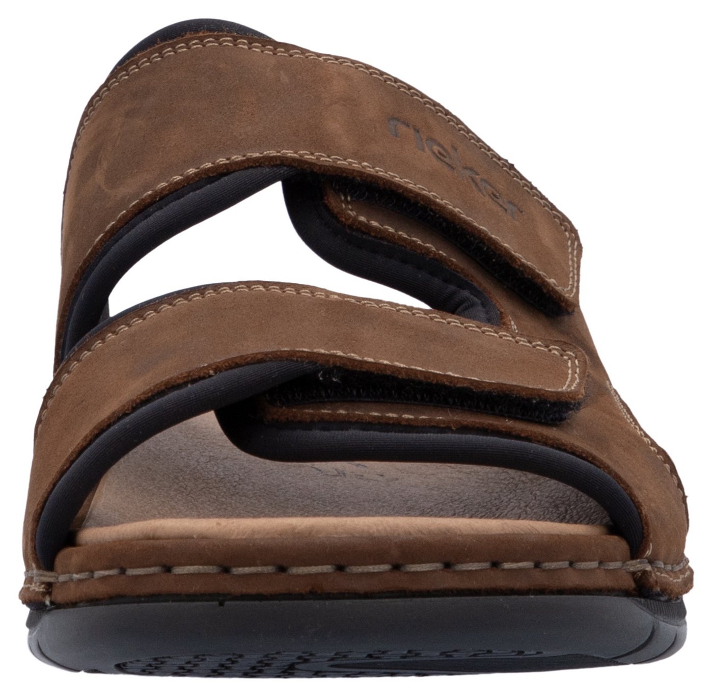 Rieker Pantolette Hausschuh, Sommerschuh, Urlaubschuh mit dezentem Logoschriftzug – Bild 4 von 5