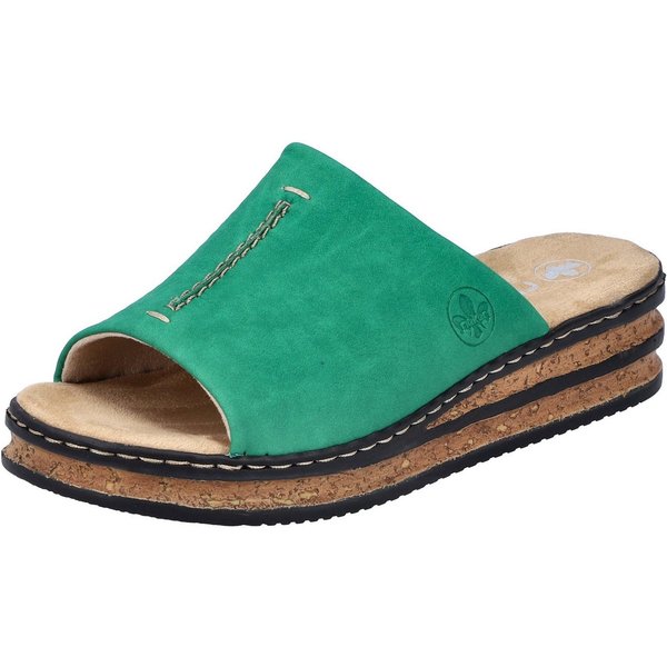 Rieker Pantolette Keilabsatz, Sommerschuh, modische Keilsohle