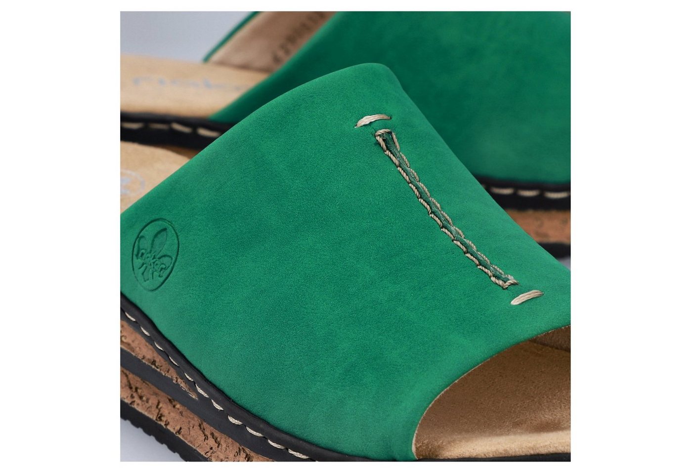 Rieker Pantolette Keilabsatz, Sommerschuh, modische Keilsohle – Bild 3 von 5