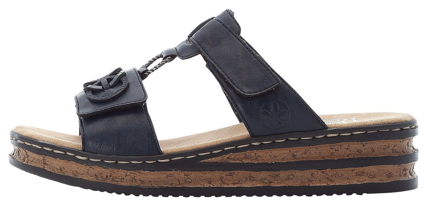 Rieker Pantolette, Plateau, Sommerschuh, Schlappen mit Schmuckelementen – Bild 2 von 5