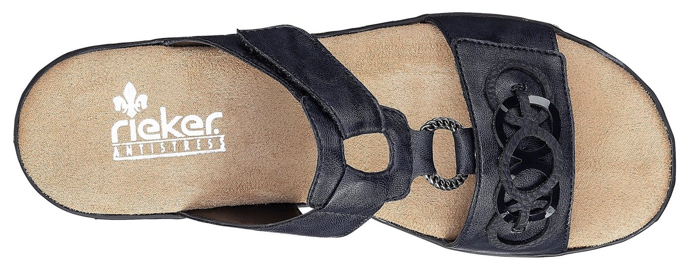 Rieker Pantolette, Plateau, Sommerschuh, Schlappen mit Schmuckelementen – Bild 3 von 5
