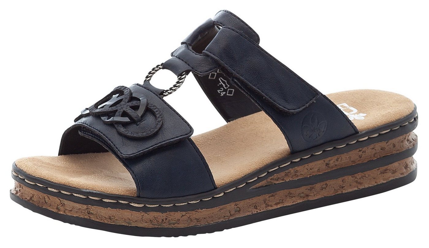 Rieker Pantolette, Plateau, Sommerschuh, Schlappen mit Schmuckelementen – Bild 4 von 5