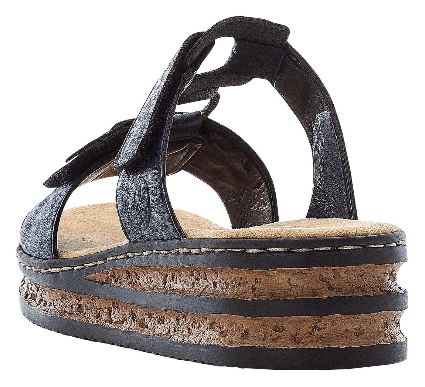 Rieker Pantolette, Plateau, Sommerschuh, Schlappen mit Schmuckelementen – Bild 5 von 5