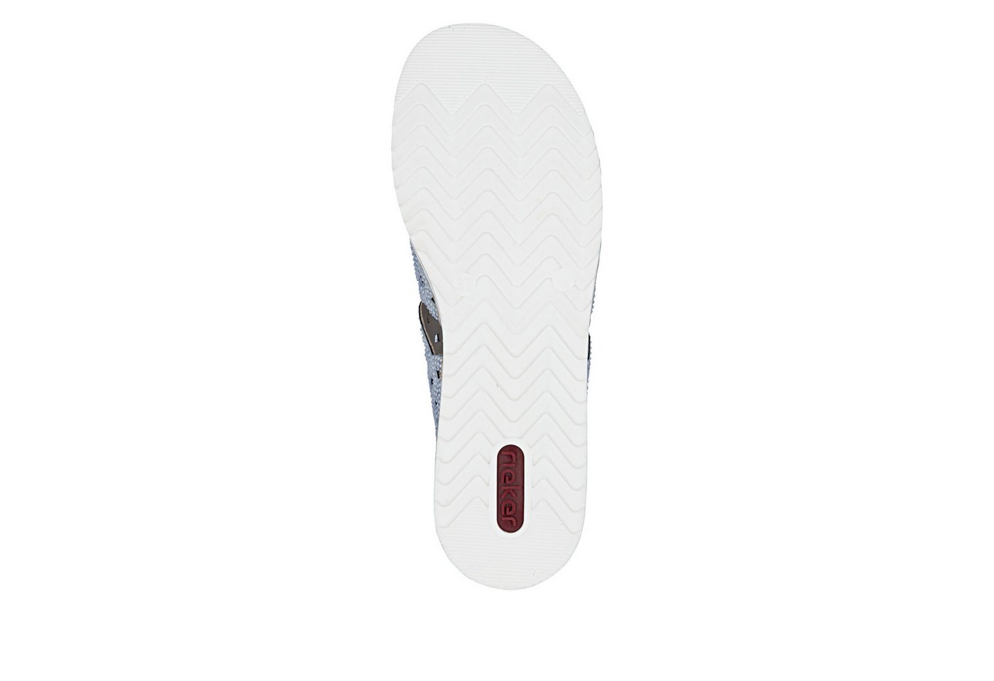 Rieker Pantolette Sommerschuh, Strandschuh, Hausschuh, Keilabsatz, mit Strass-Steinchen – Bild 5 von 5
