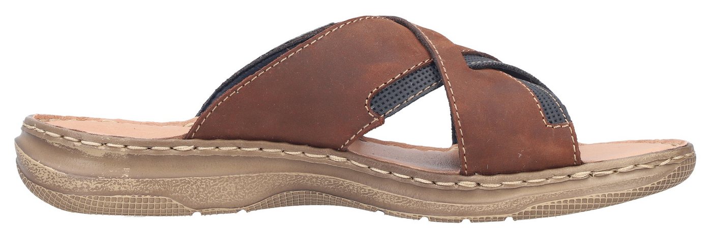 Rieker Pantolette Sommerschuh, Strandschuh, Urlaubsschuh mit Kreuzbandage – Bild 5 von 5