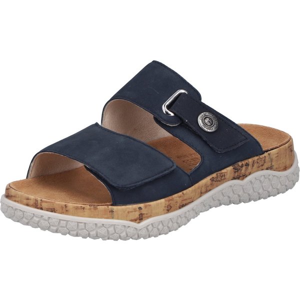 Rieker Pantolette Sommerschuh, Schlupfschuh, Hausschuh mit Klettriemchen