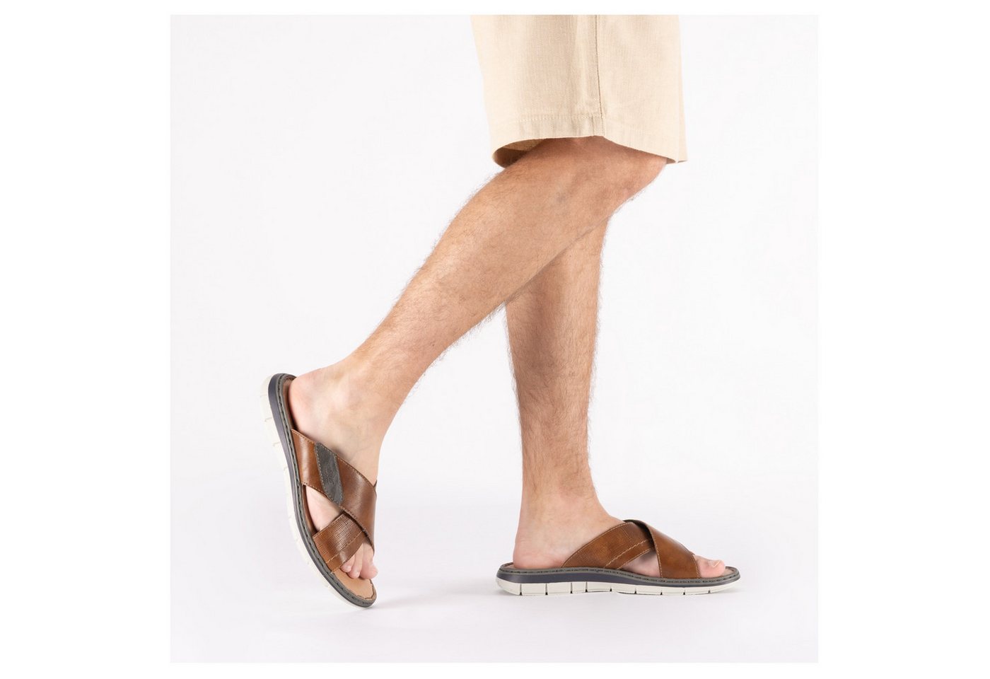 Rieker Pantolette Sommerschuh, Strandschuh, Urlaubsschuh mit weicher Innensohle – Bild 3 von 5