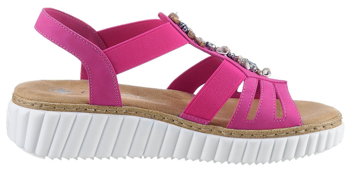 Rieker Plateausandale, Sommerschuh, Sandalette, Plateauabsatz, mit weicher Innensohle – Bild 5 von 5