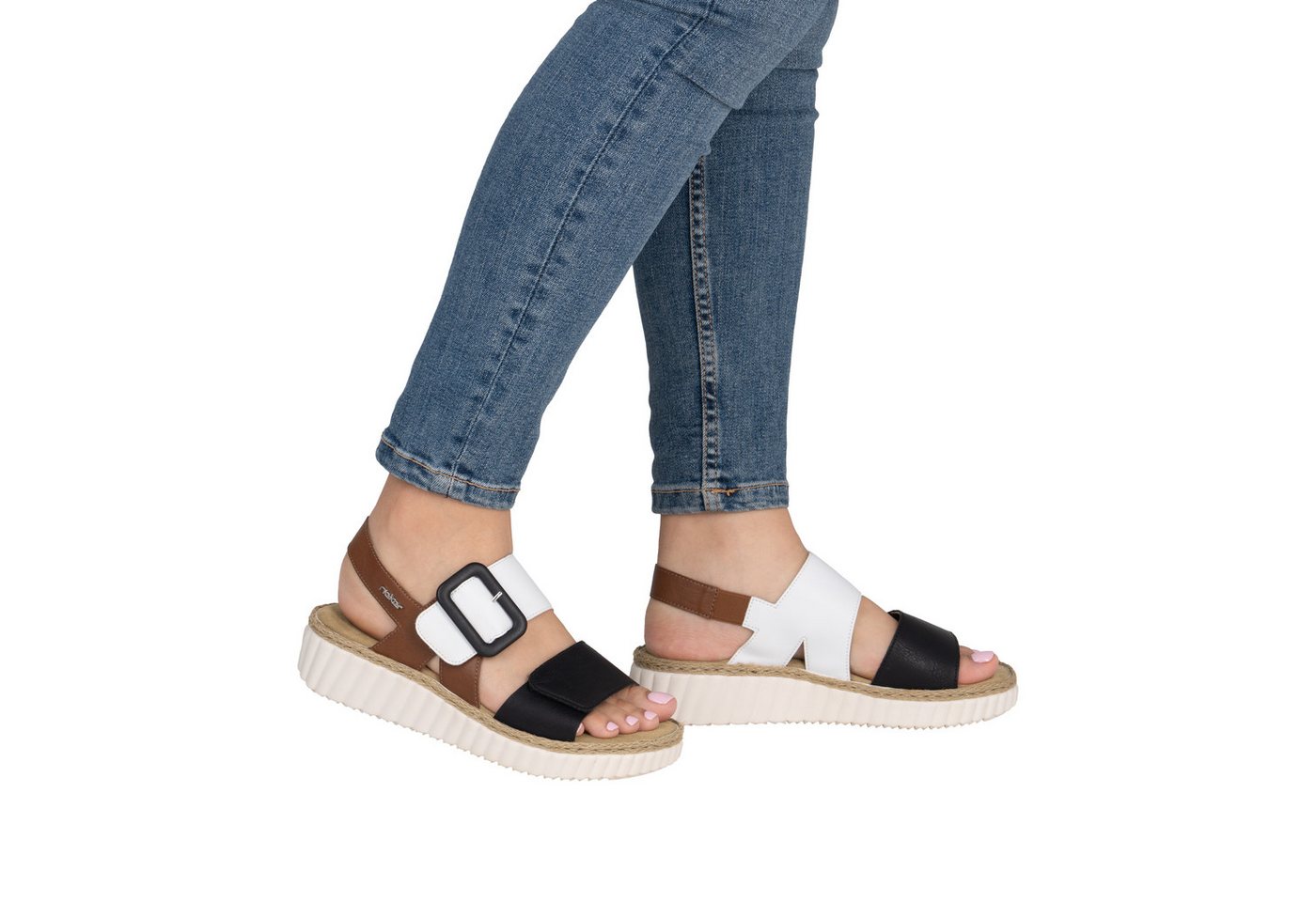 Rieker Plateausandale Sommerschuh, Sandalette, Keilabsatz, in bequemer Form – Bild 2 von 5