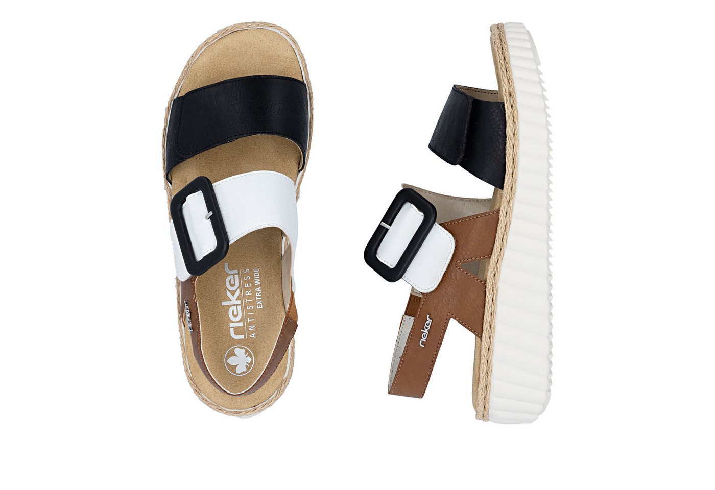 Rieker Plateausandale Sommerschuh, Sandalette, Keilabsatz, in bequemer Form – Bild 3 von 5
