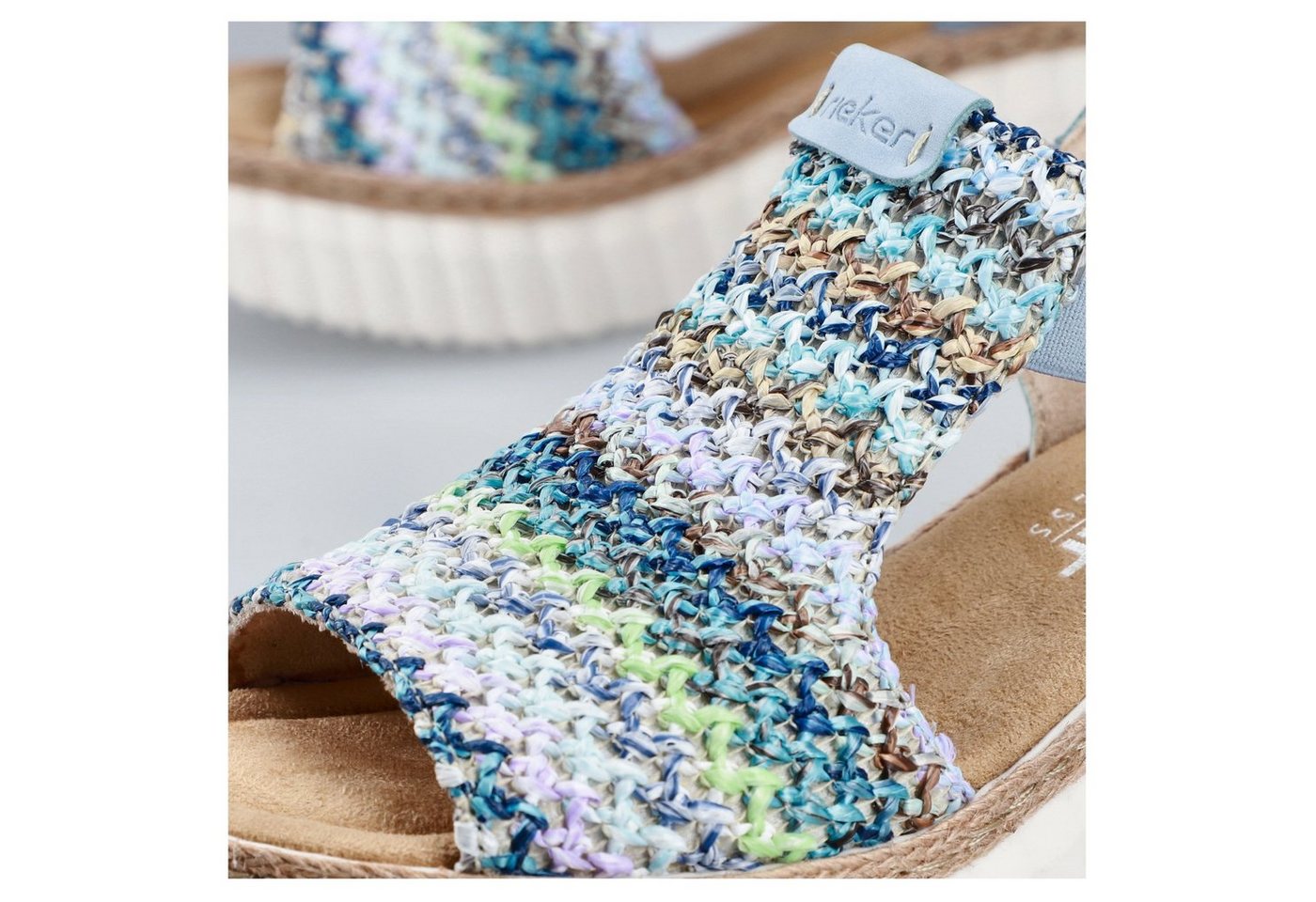 Rieker Plateausandaletten, Sommerschuh, Sandale, Plateauabsatz, mit Gummizug – Bild 5 von 5
