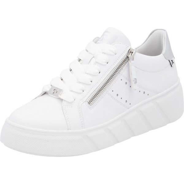 Rieker Plateausneaker, Freizeitschuh, Halbschuh, Schnürschuh mit seitlicher Perforation