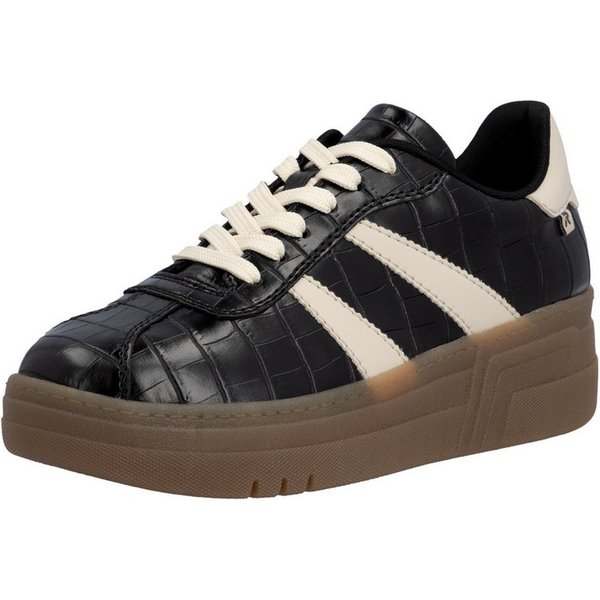 Rieker Plateausneaker Basket-Sneaker, Retro-Sneaker, Schnürschuh mit weichem Schaftrand