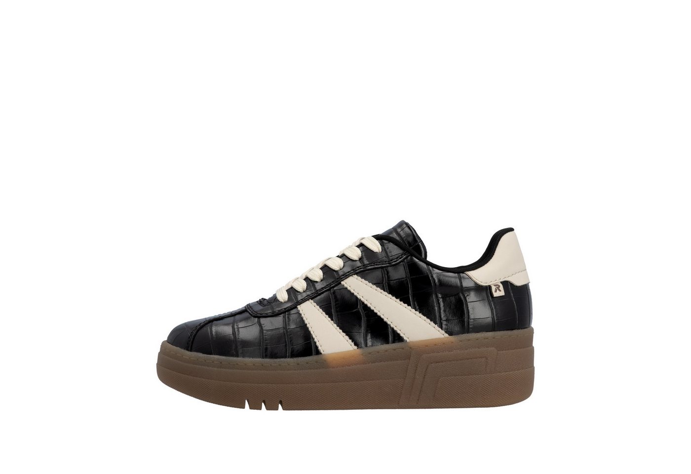 Rieker Plateausneaker Basket-Sneaker, Retro-Sneaker, Schnürschuh mit weichem Schaftrand – Bild 5 von 5