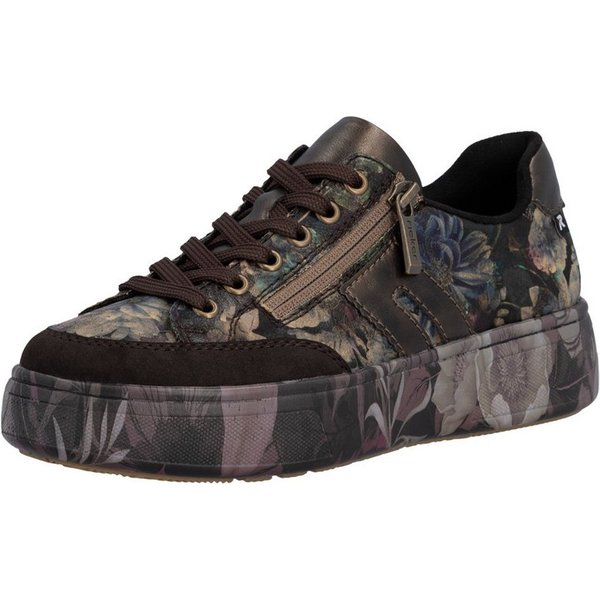 Rieker Plateausneaker Freizeitschuh, Halbschuh, Trend-Sneaker mit seitlichem Reißverschluss