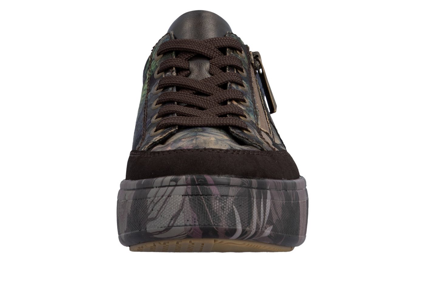 Rieker Plateausneaker Freizeitschuh, Halbschuh, Trend-Sneaker mit seitlichem Reißverschluss – Bild 4 von 5