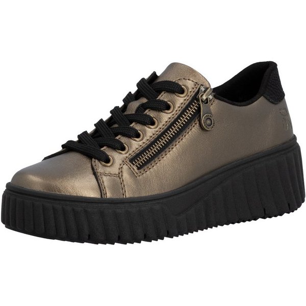 Rieker Plateausneaker Freizeitschuh, Halbschuh, Schnürschuh mit Plateausohle