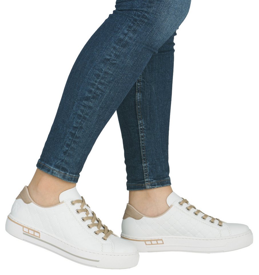 Rieker Plateausneaker harmonischen Kontrastdetails, Freizeitschuh, Halbschuh, Schnürschuh – Bild 2 von 5