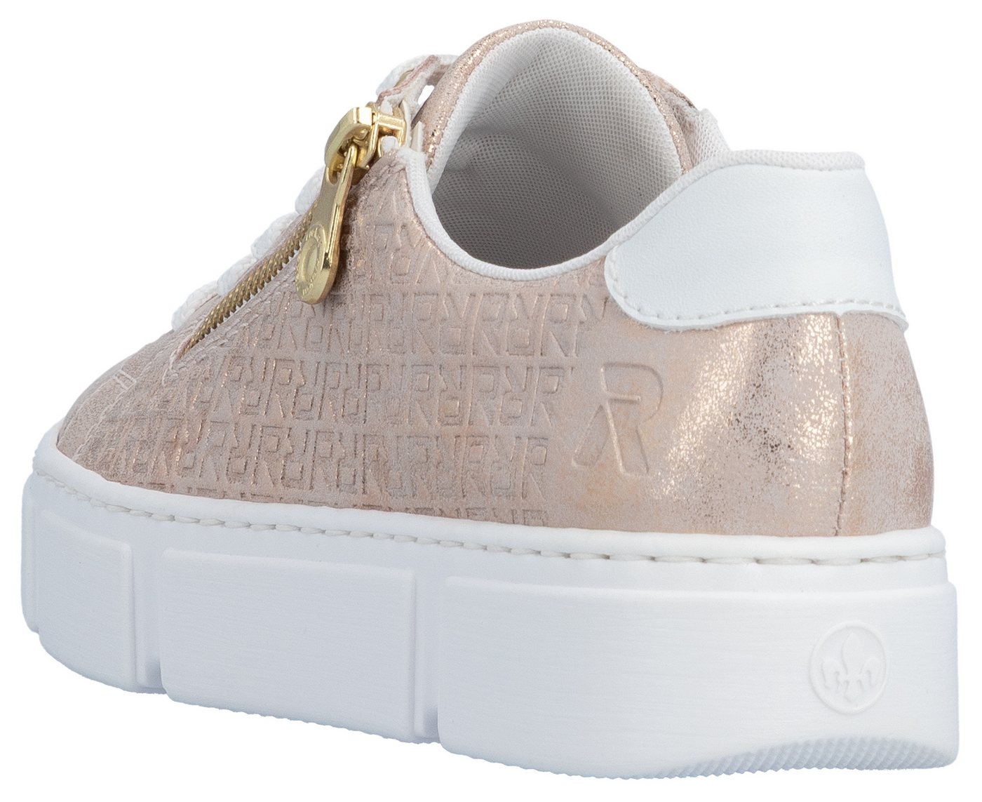 Rieker Plateausneaker, Freizeitschuh, Halbschuh, Schnürschuh mit Reißverschluss – Bild 3 von 5
