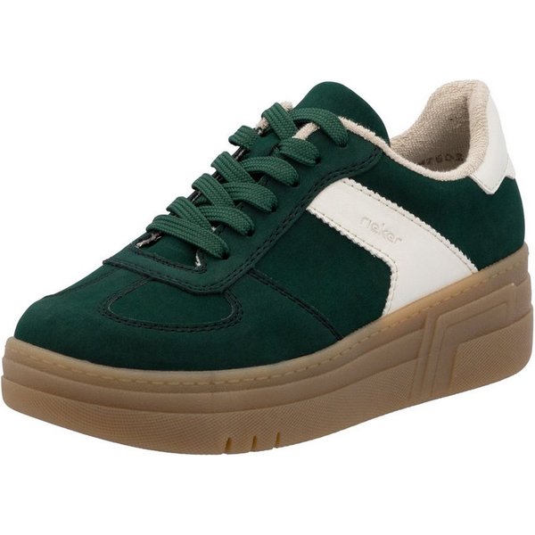 Rieker Plateausneaker Retro-Sneaker, Basket-Sneaker, Schnürer mit softem Schaftrand
