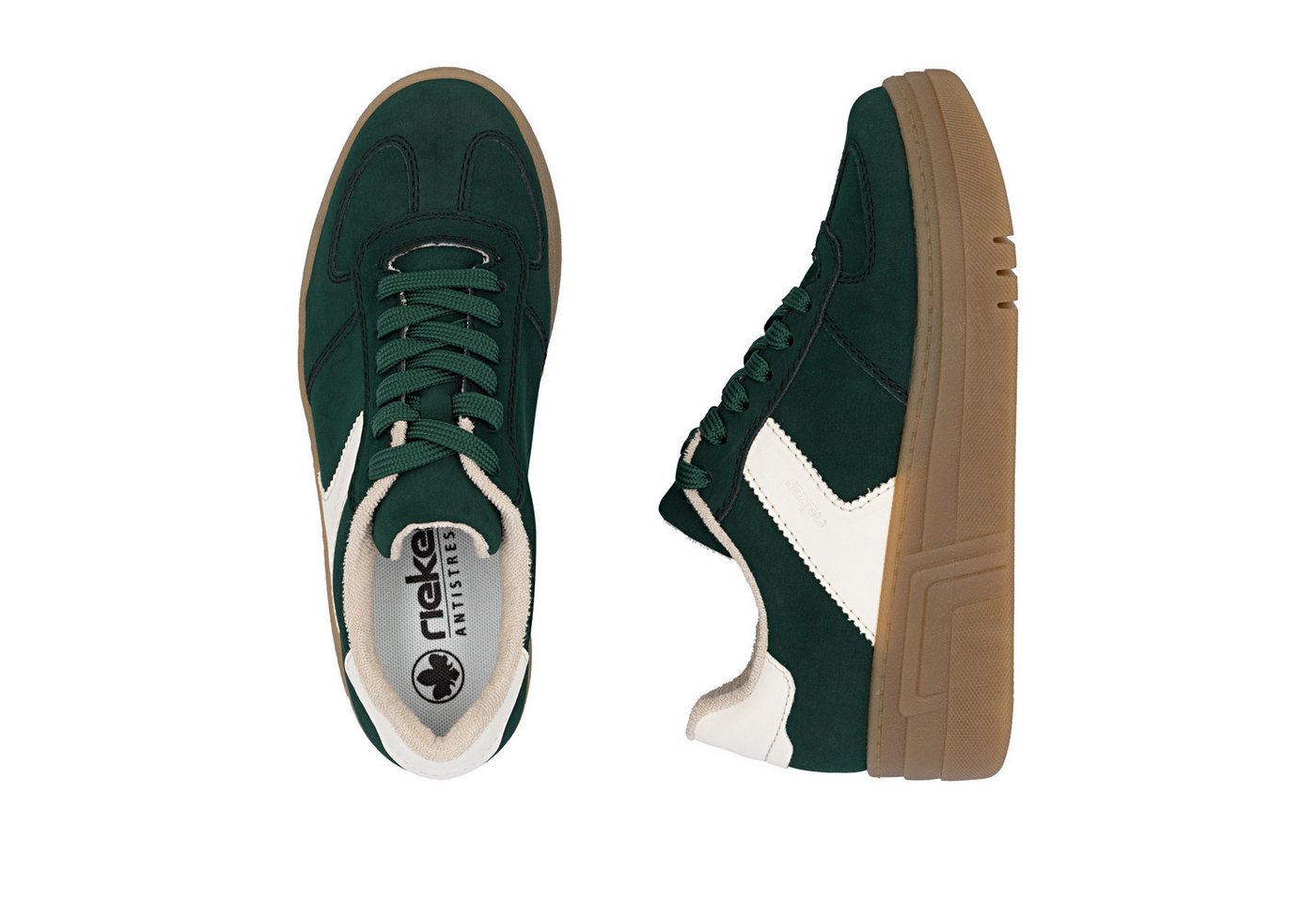 Rieker Plateausneaker Retro-Sneaker, Basket-Sneaker, Schnürer mit softem Schaftrand – Bild 2 von 5