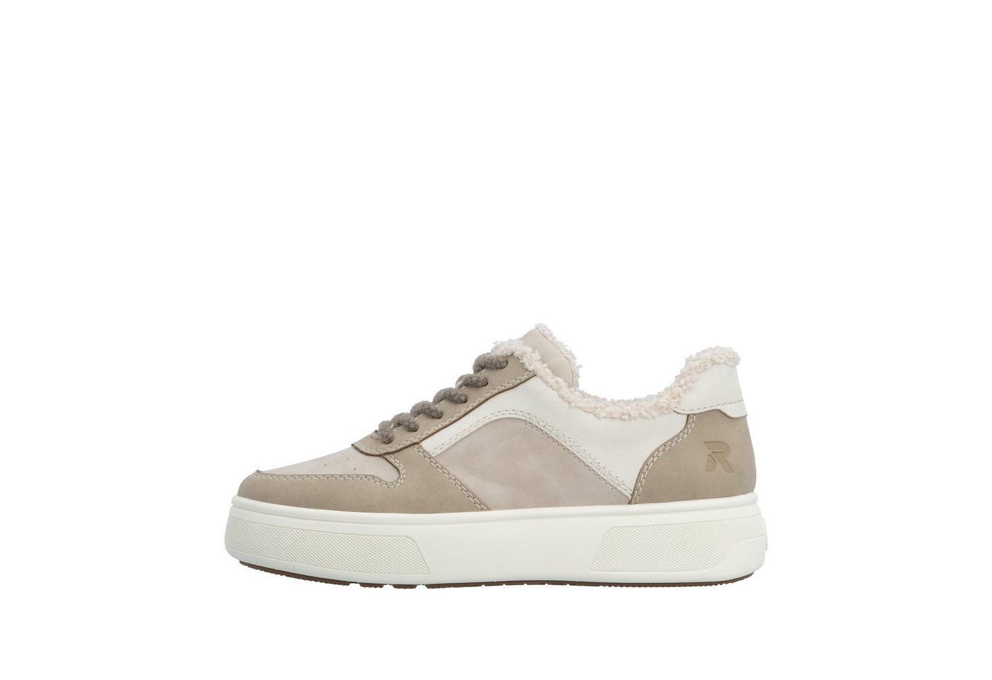 Rieker Plateausneaker Retro-Sneaker, Schnürschuh, Halbschuh mit Teddyfutter – Bild 5 von 5