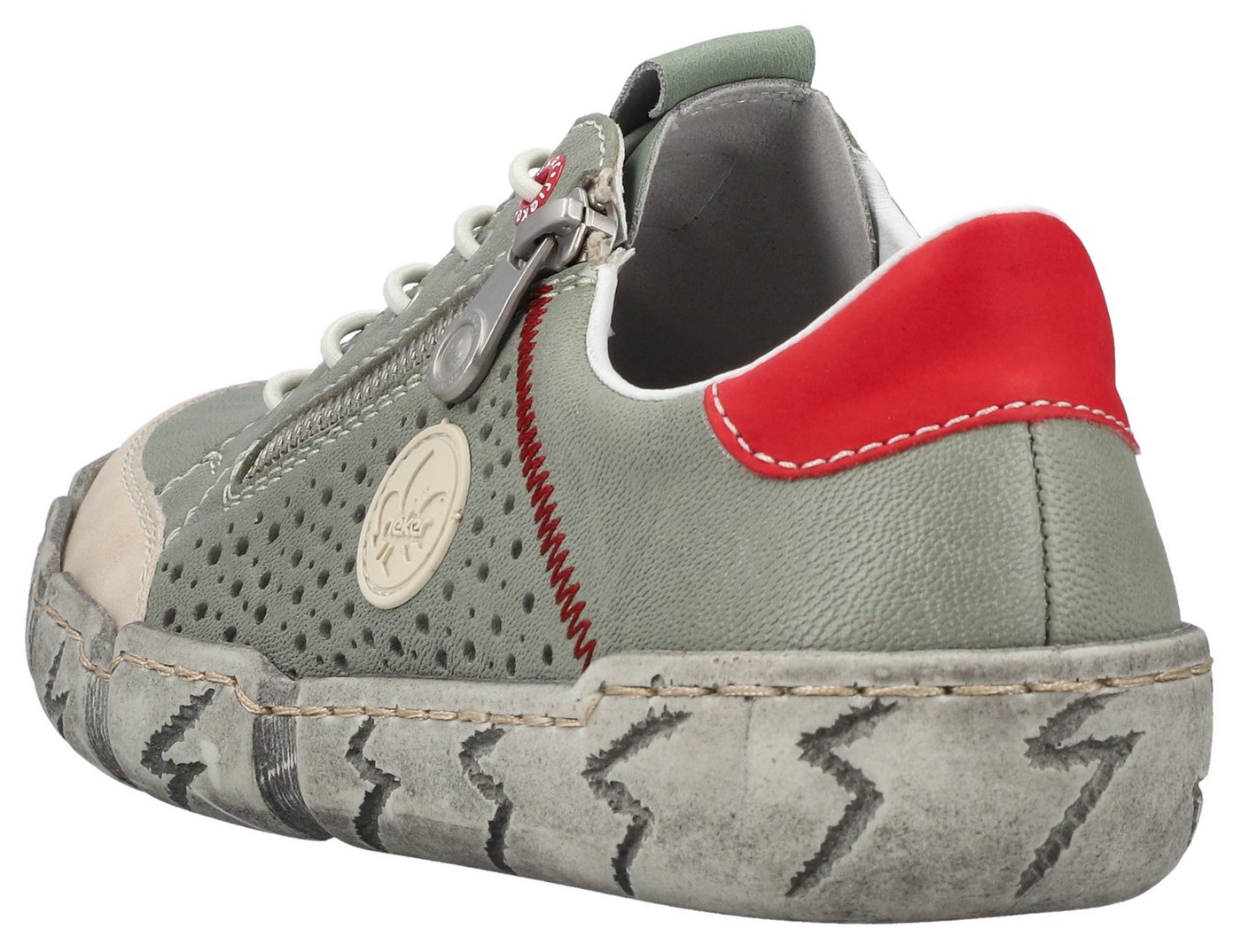 Rieker Plateausneaker Schlupfschuh, Halbschuh, Freizeitsneaker mit Gummizug – Bild 4 von 5
