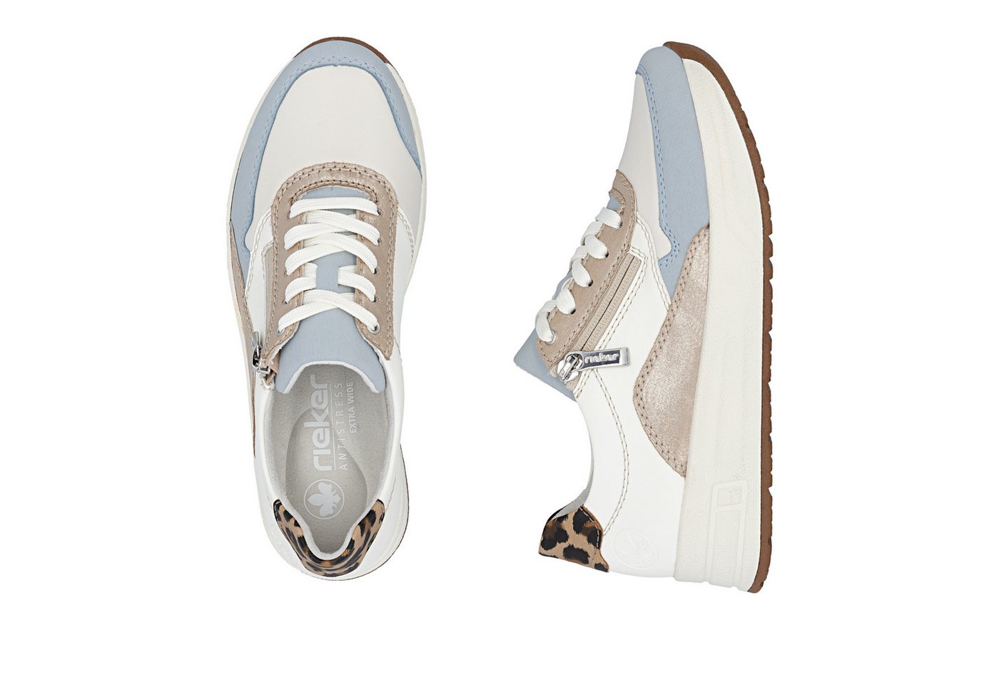 Rieker Plateausneaker Schnürschuh, Halbschuh, Freizeitschuh mit Soft-Einlage – Bild 5 von 5