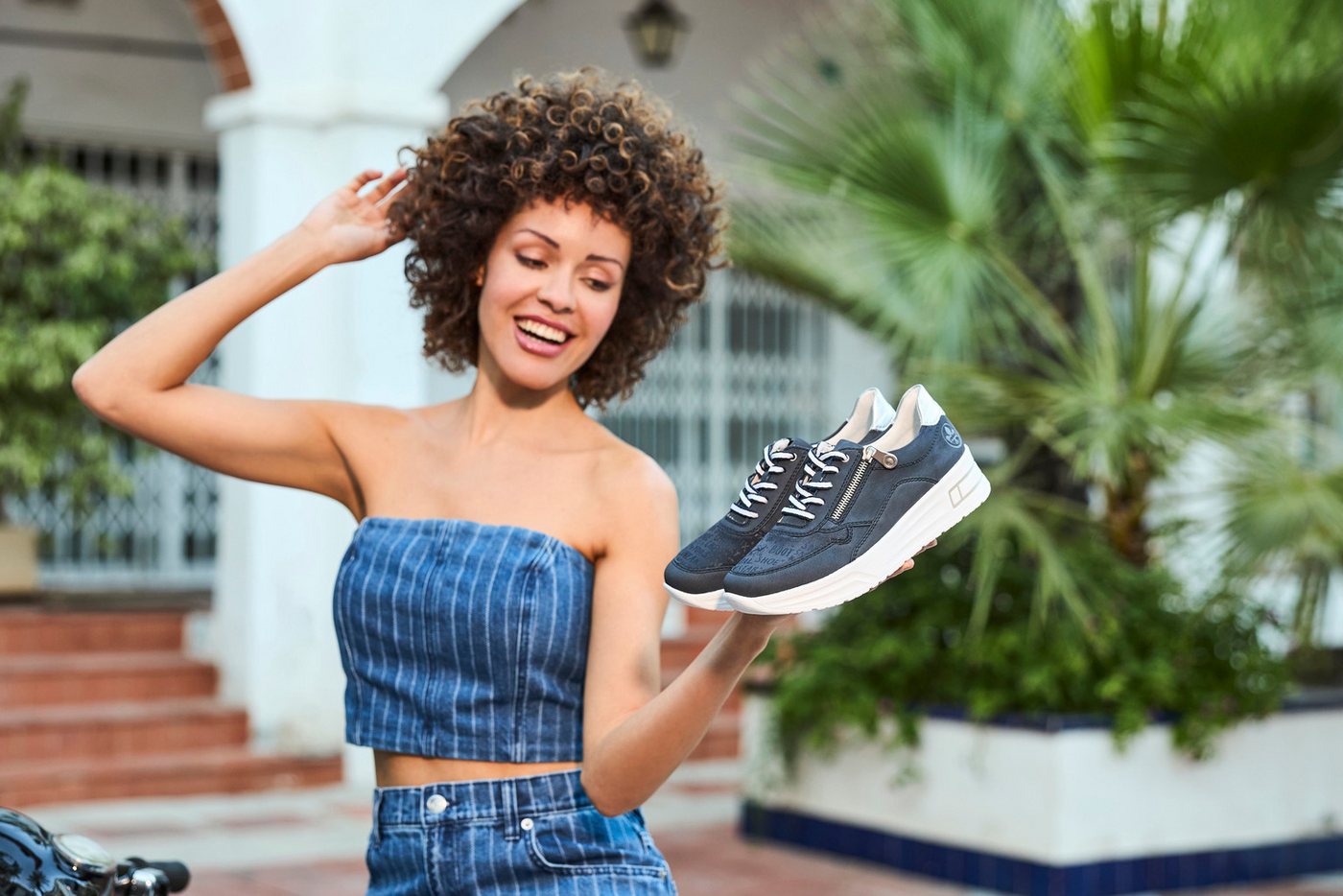 Rieker Plateausneaker Schnürschuh, Halbschuh, Freizeitschuh mit Soft-Einlage – Bild 2 von 5