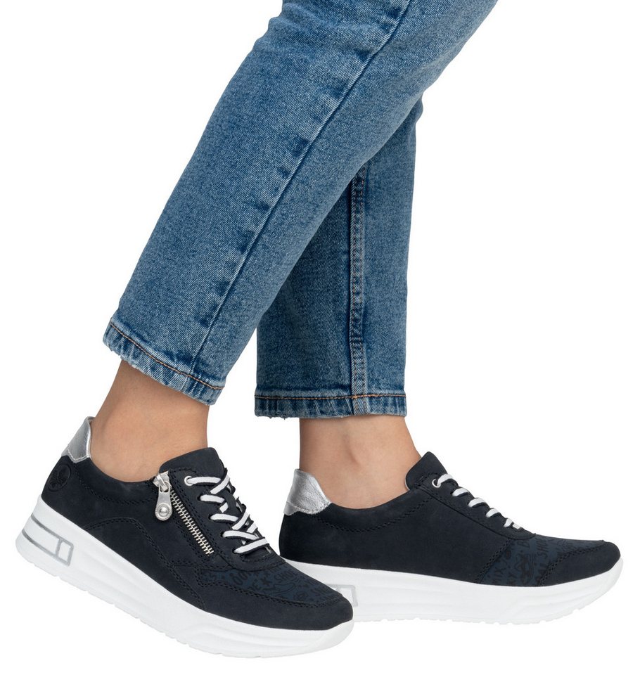 Rieker Plateausneaker Schnürschuh, Halbschuh, Freizeitschuh mit Soft-Einlage – Bild 4 von 5