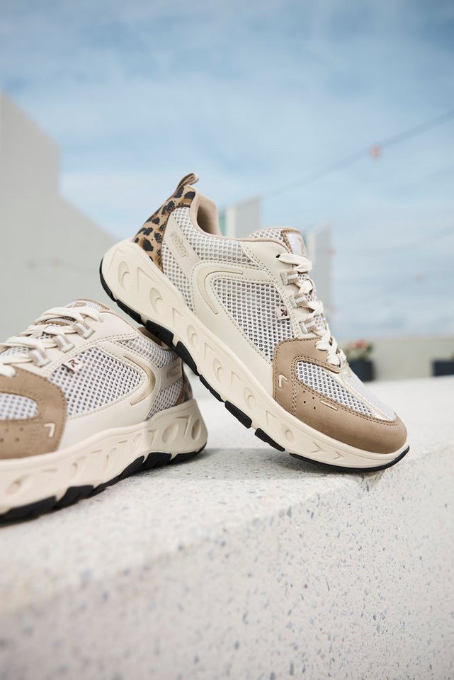 Rieker Plateausneaker Schnürschuh, Freizeitsneaker, Halbschuh mit MemoSoft-Innensohle – Bild 2 von 5