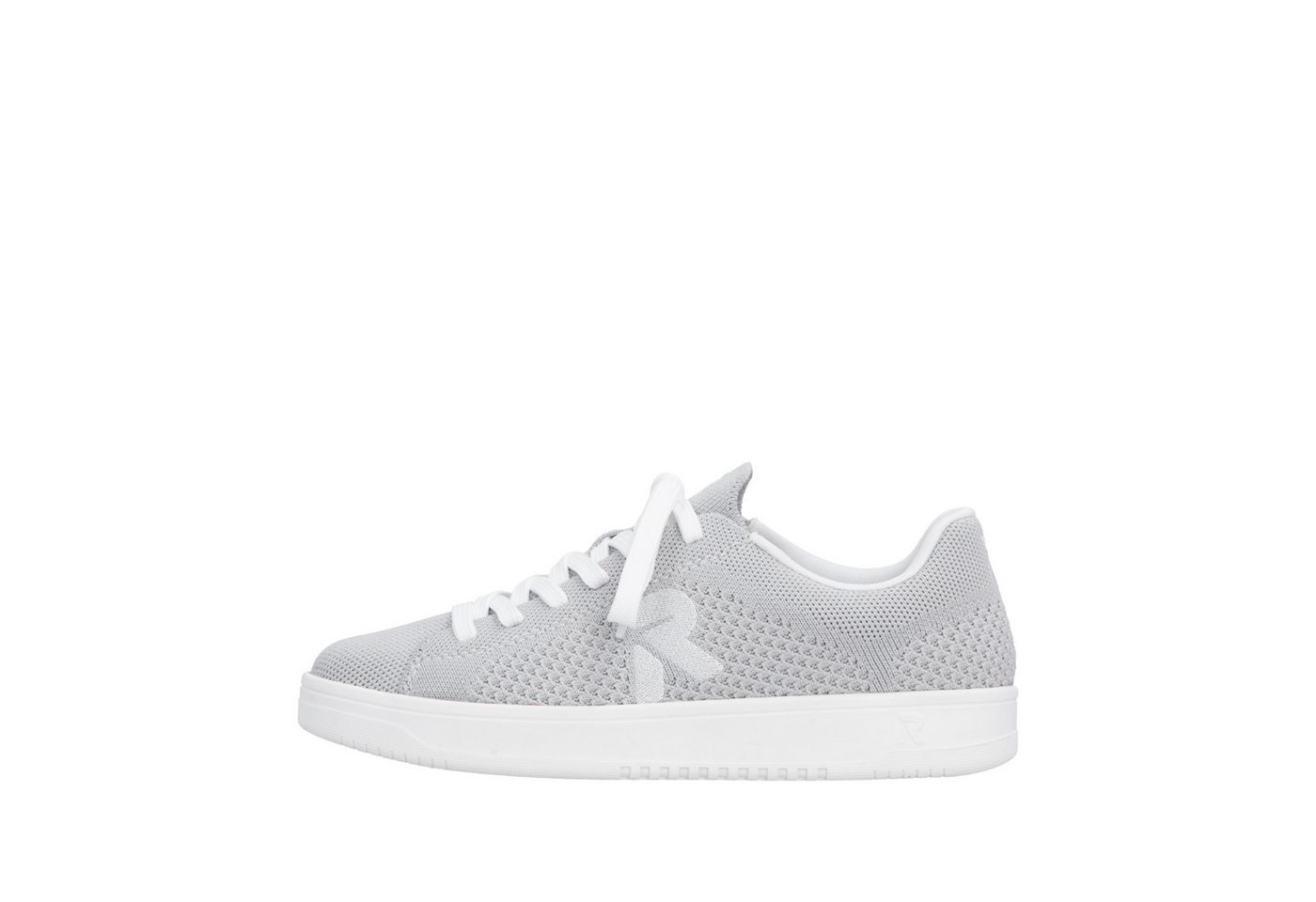 Rieker Plateausneaker Slip-on Sneaker, Halbschuh, Freizeitsneaker mit aufgesetzter Schnürung – Bild 4 von 5
