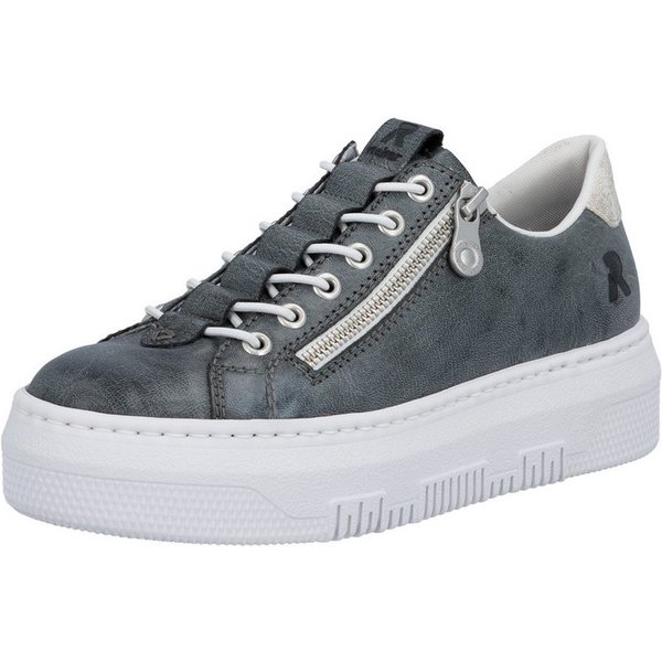 Rieker Plateausneaker Sneaker, Slip-On Sneaker, Slipper mit Schaftrandpolster