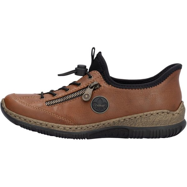 Rieker Ready2GO Slip-On Sneaker, Schlupfschuh, Freizeitschuh, Halbschuh mit MemoSoft-Ausstattung