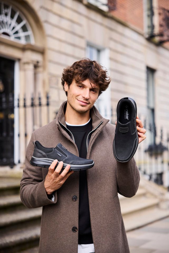 Rieker Ready2GO Slipper Schlupfschuh, Halbschuh, Freizeitschuh mit Stretcheinsätze – Bild 2 von 5